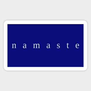 Namaste Light Blue Small Letters Serif Text Magnet